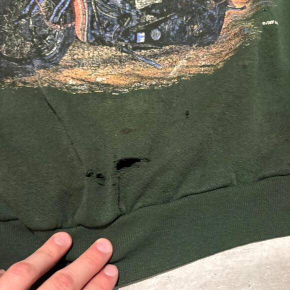 Vintage 1990s harley davidson biker - Picture 5 of 6